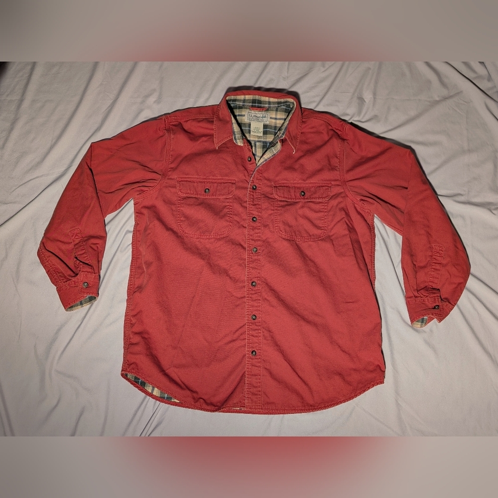 L.L. Bean Plaid Lined Shacket